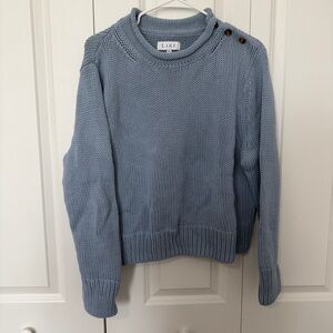 LAKE Women's Blue Rollneck Sweater